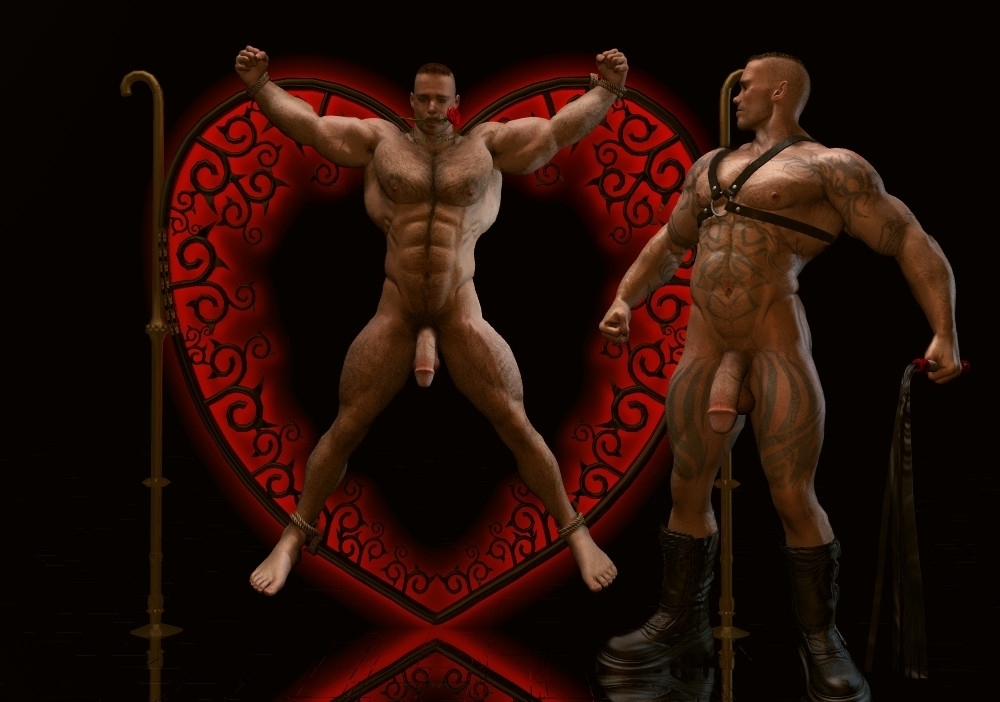 3d Muscle Bondage - 3D Gay Sex